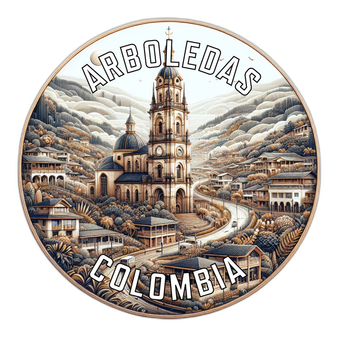 Arboledas Colombia Souvenir Die Cut Flat Magnet Image 1