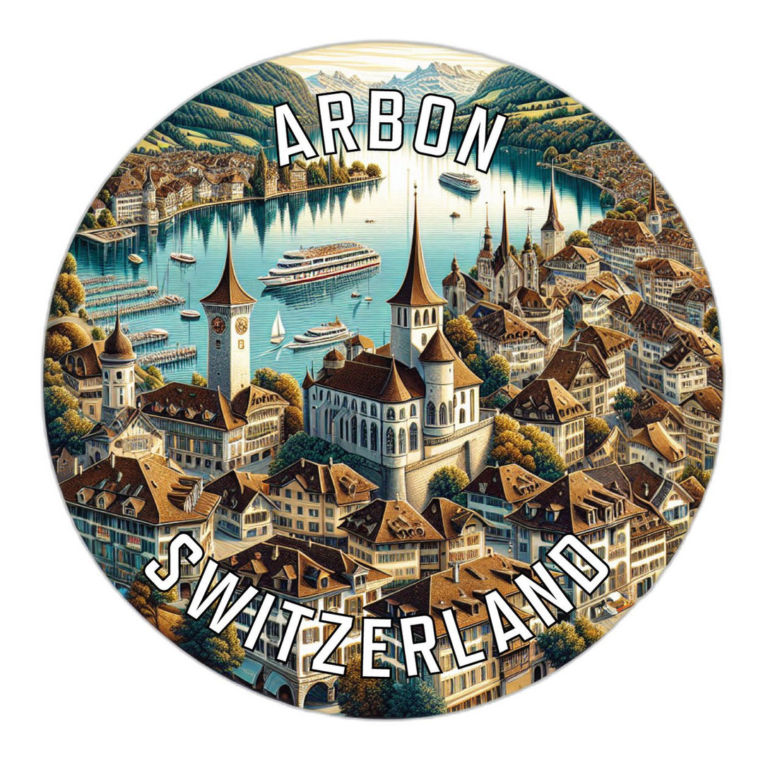 Arbon Switzerland Souvenir Die Cut Flat Magnet Image 1