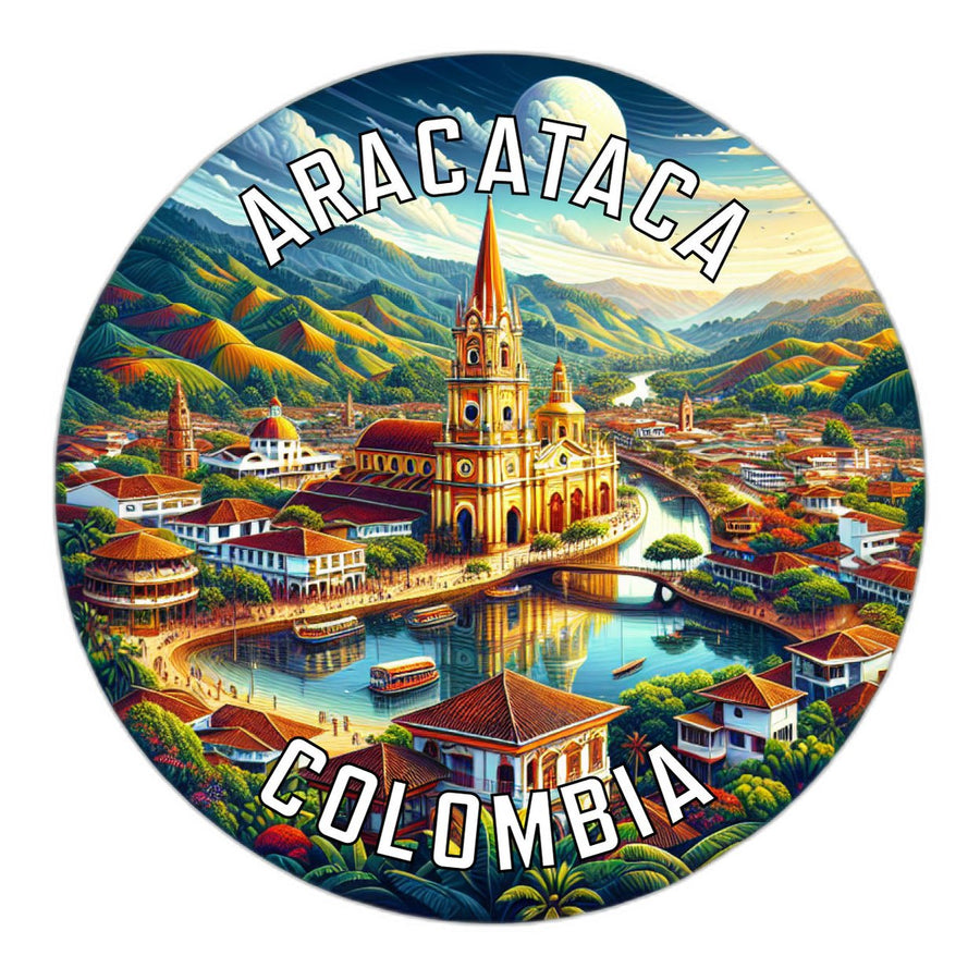 Aracataca Colombia Souvenir Die Cut Flat Magnet Image 1