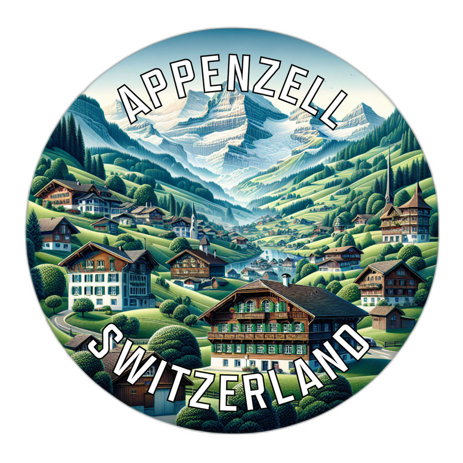 Appenzell Switzerland Souvenir Die Cut Flat Magnet Image 1