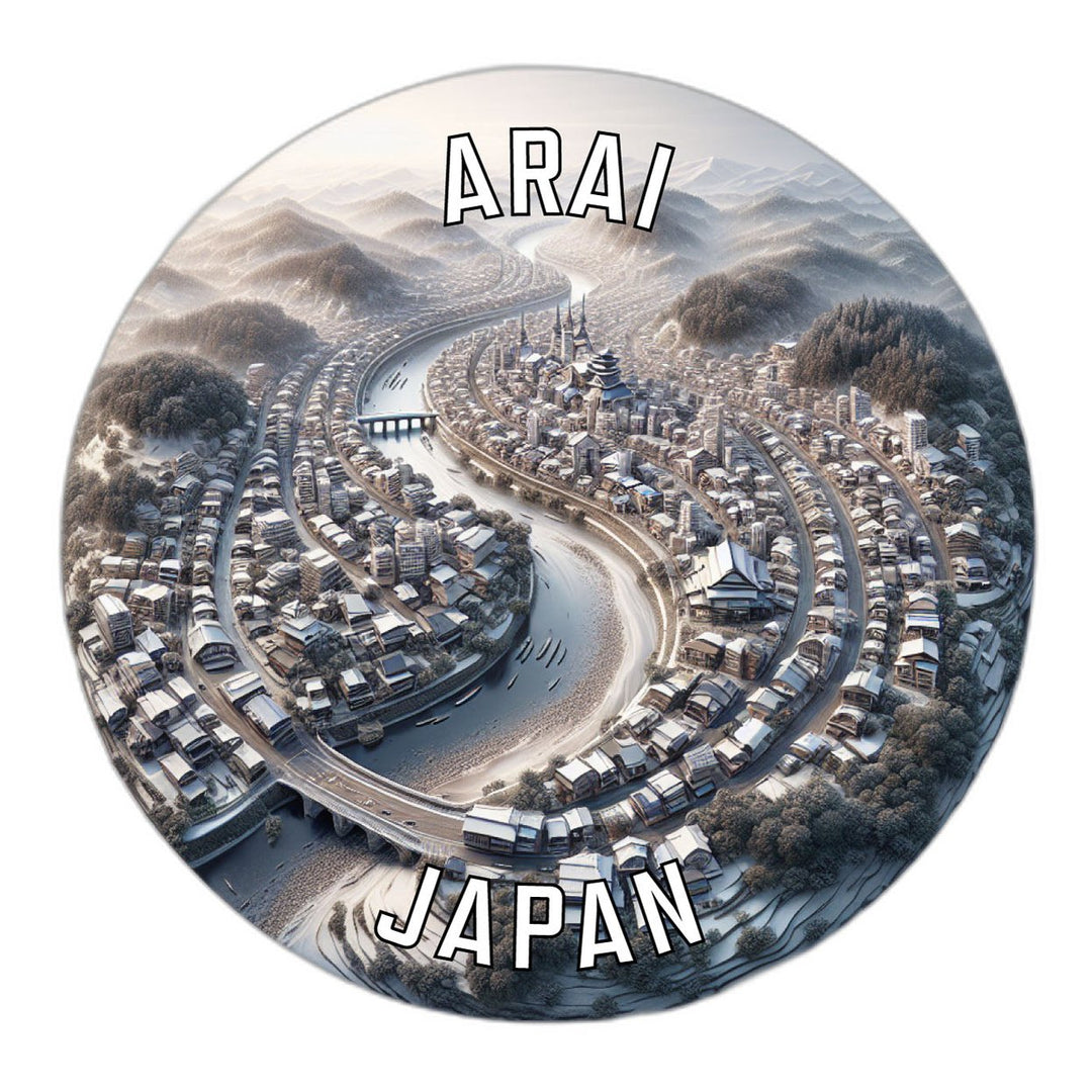 Arai Japan Souvenir Die Cut Flat Magnet Image 1