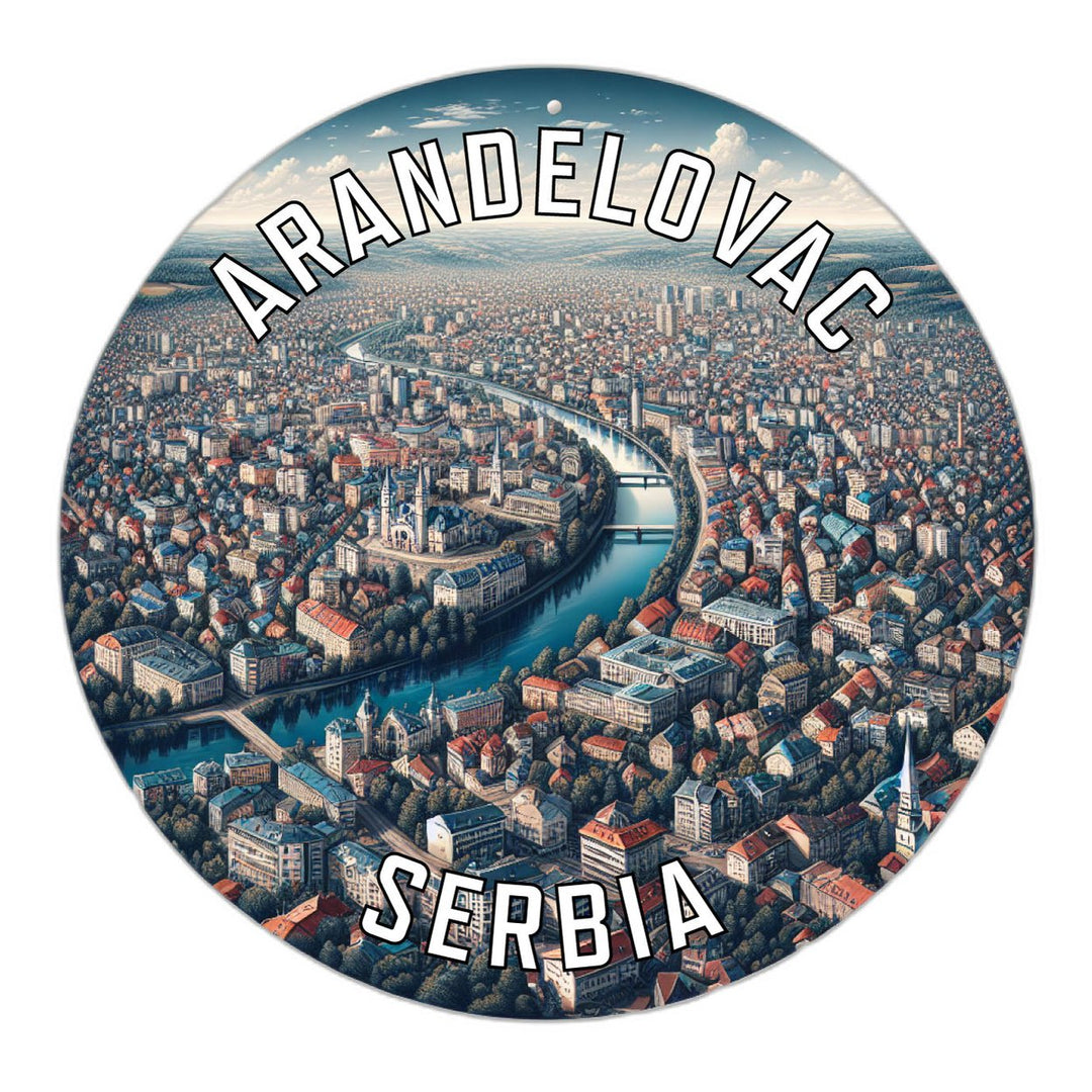 Arandelovac Serbia Souvenir Die Cut Flat Magnet Image 1