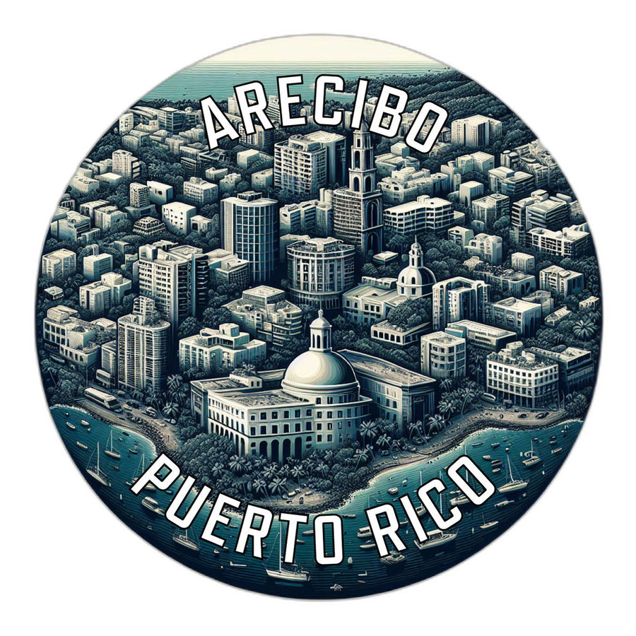 Arecibo Puerto Rico Souvenir Die Cut Flat Magnet Image 1