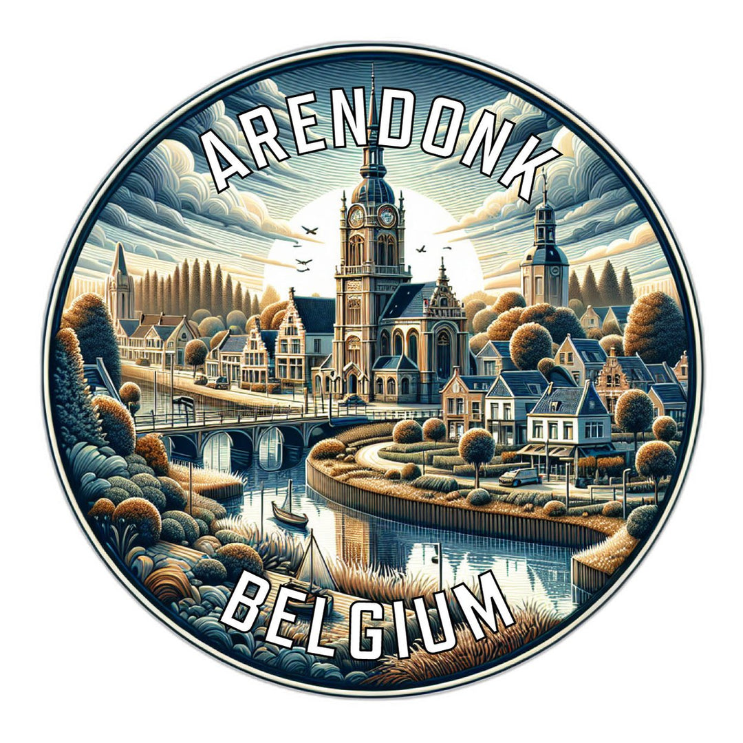 Arendonk Belgium Souvenir Die Cut Flat Magnet Image 1