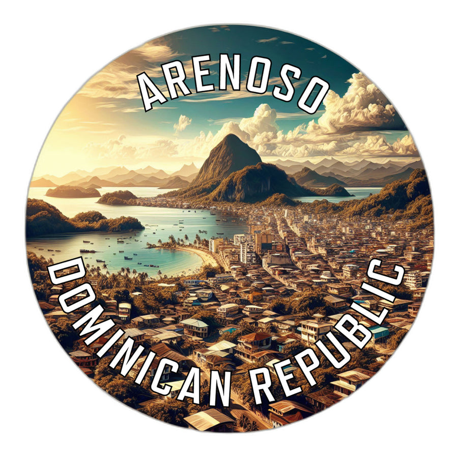 Arenoso Dominican Republic Souvenir Die Cut Flat Magnet Image 1