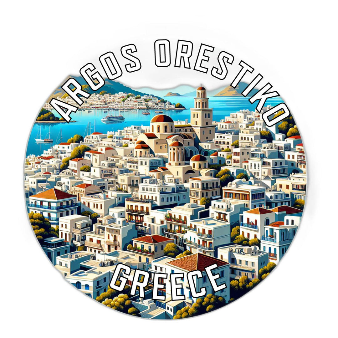 Argos Orestiko Greece Souvenir Die Cut Flat Magnet Image 1