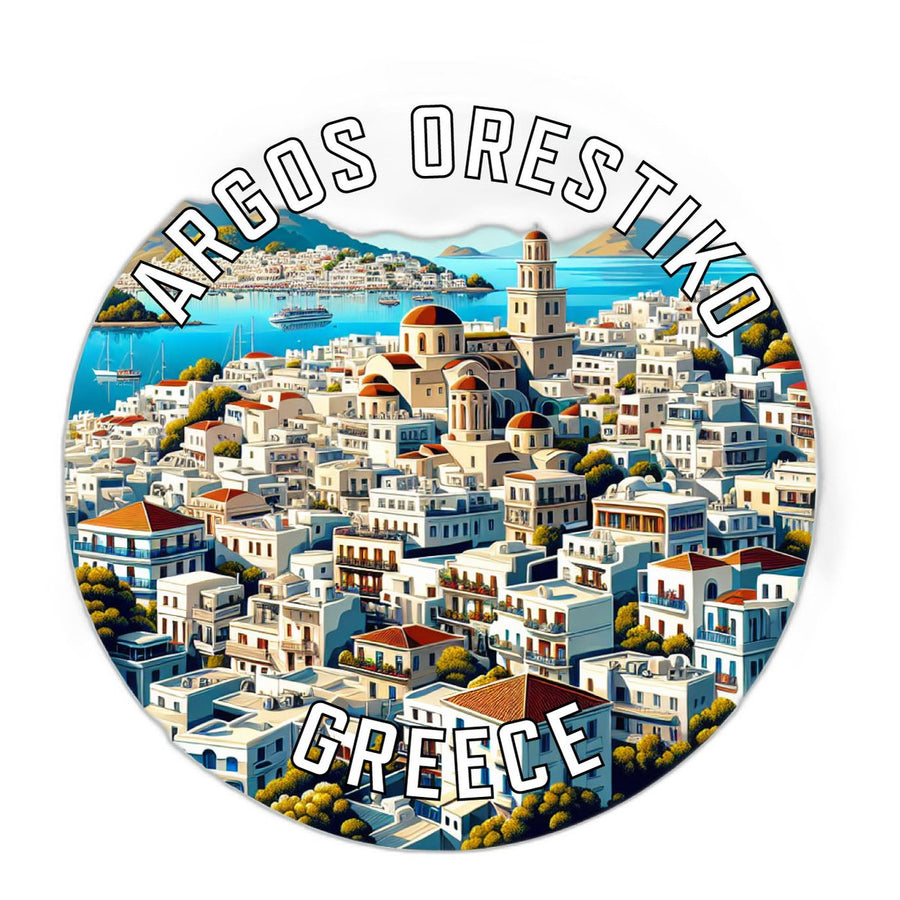 Argos Orestiko Greece Souvenir Die Cut Flat Magnet Image 1