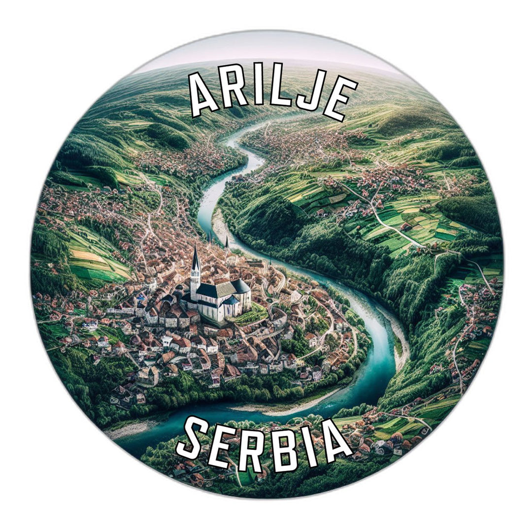 Arilje Serbia Souvenir Die Cut Flat Magnet Image 1