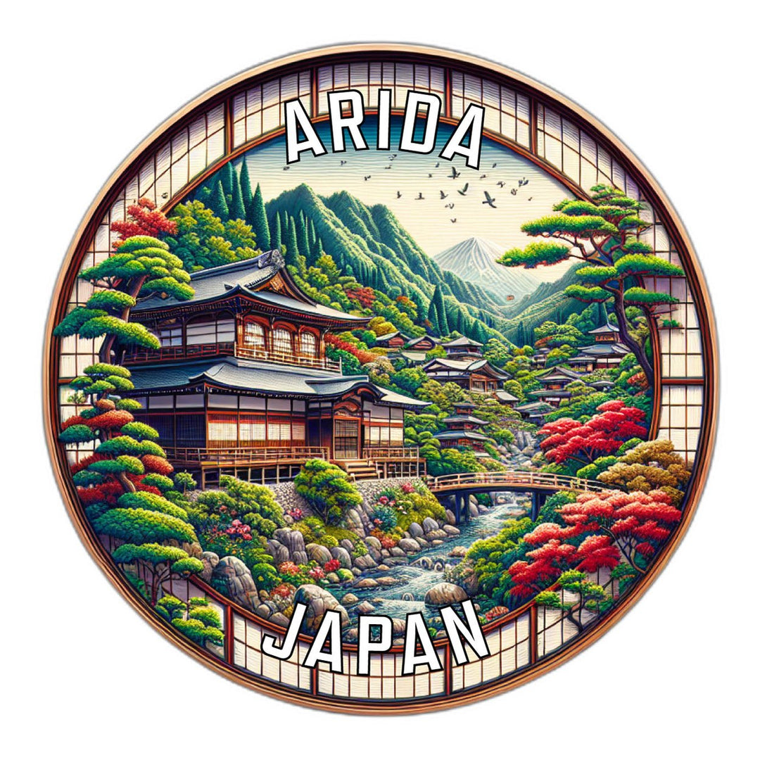 Arida Japan Souvenir Die Cut Flat Magnet Image 1