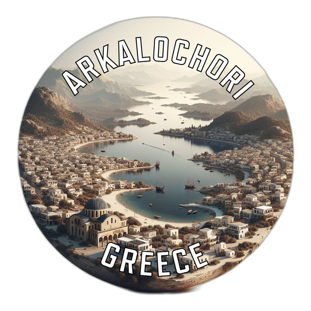 Arkalochori Greece Souvenir Die Cut Flat Magnet Image 1