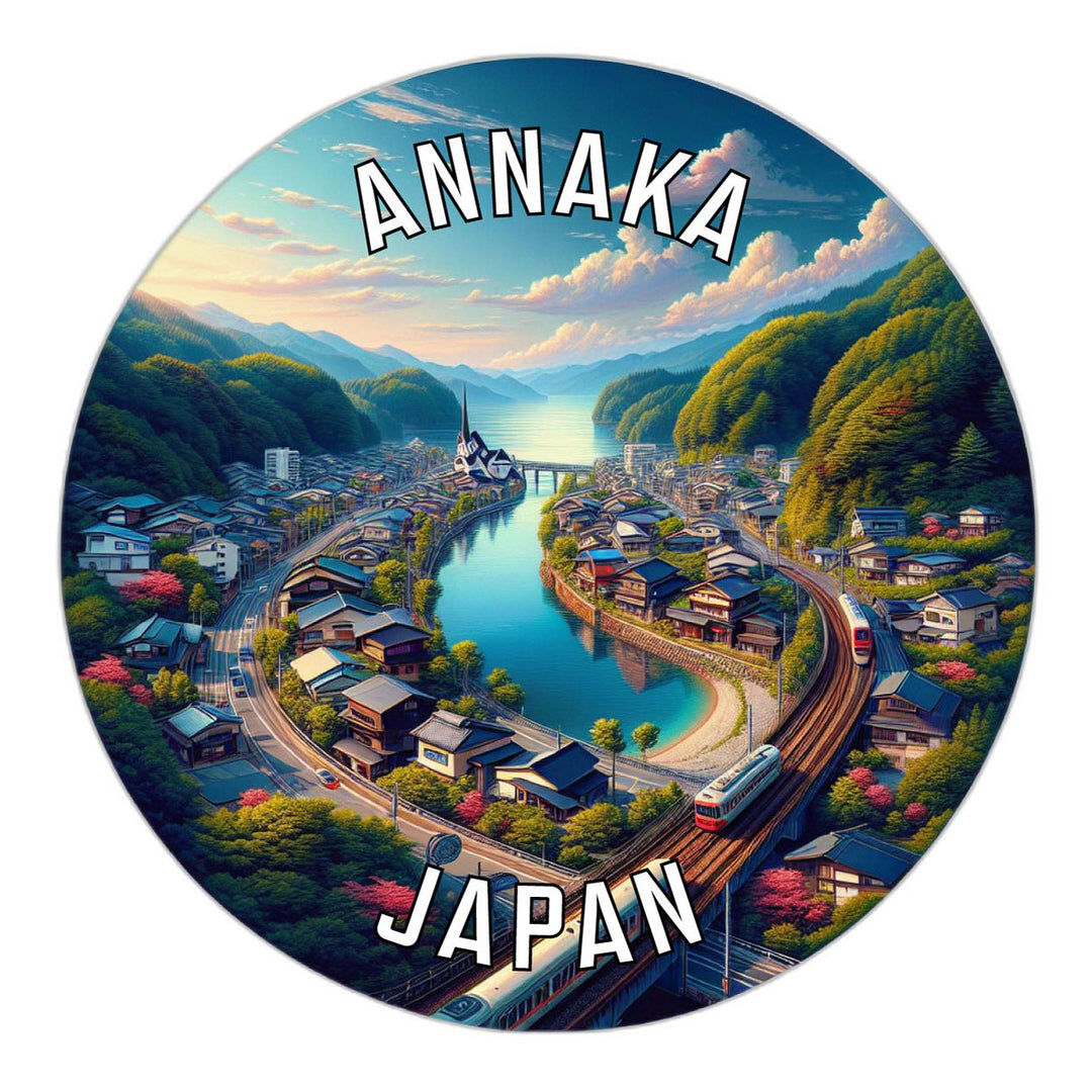 Annaka Japan Souvenir Die Cut Flat Magnet Image 1