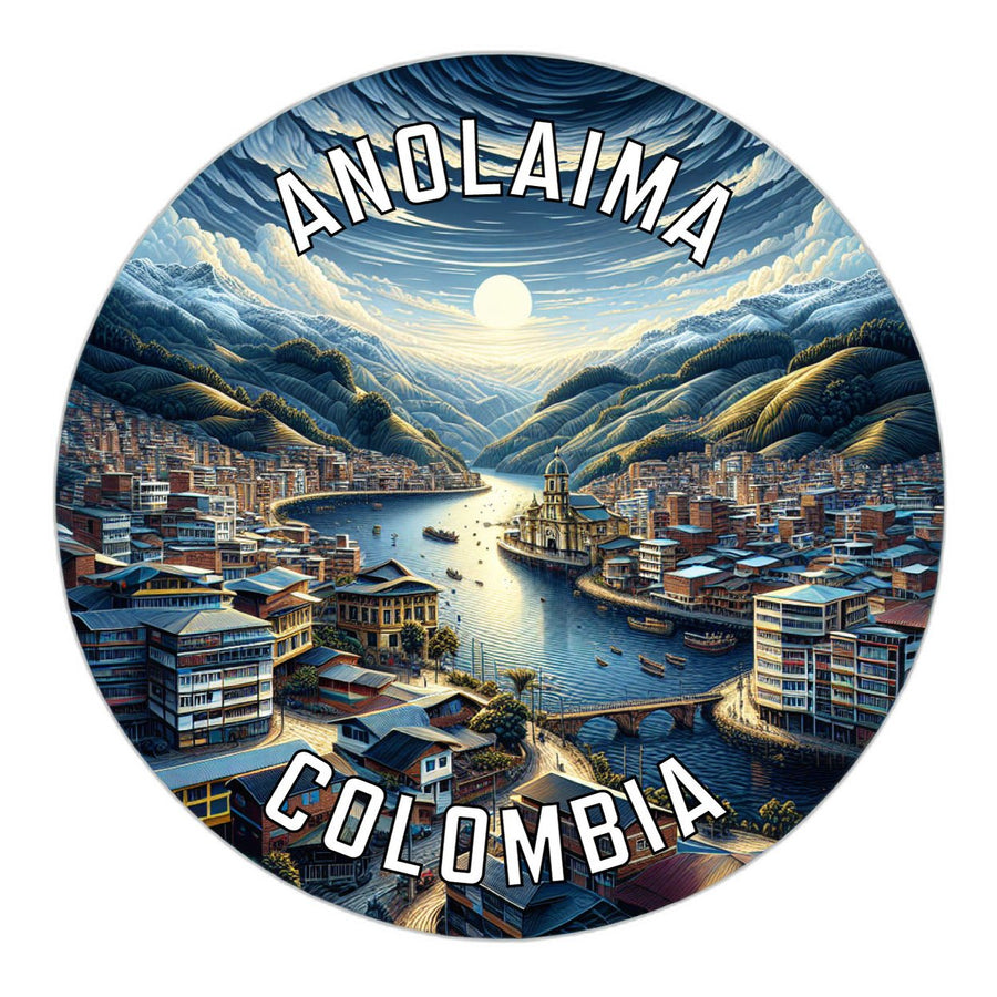 Anolaima Colombia Souvenir Die Cut Flat Magnet Image 1