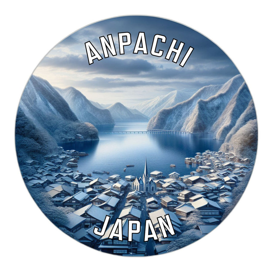 Anpachi Japan Souvenir Die Cut Flat Magnet Image 1