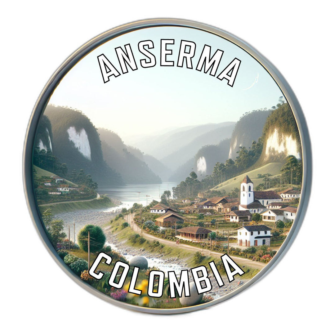 Anserma Colombia Souvenir Die Cut Flat Magnet Image 1