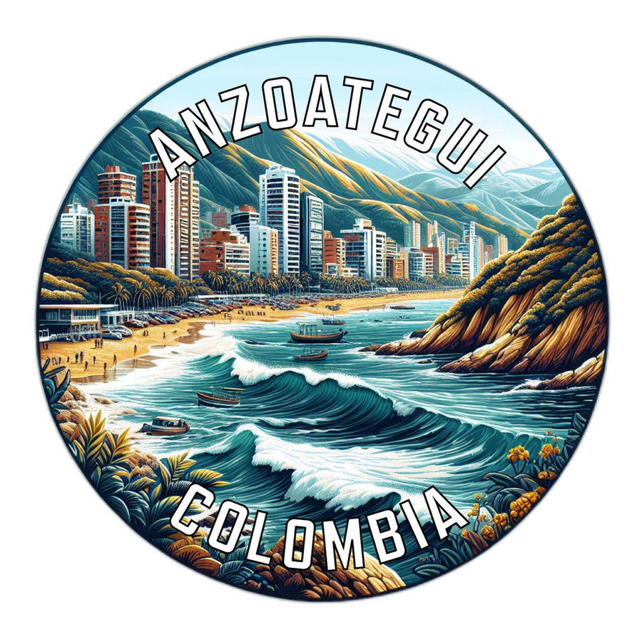 Anzoategui Colombia Souvenir Die Cut Flat Magnet Image 1