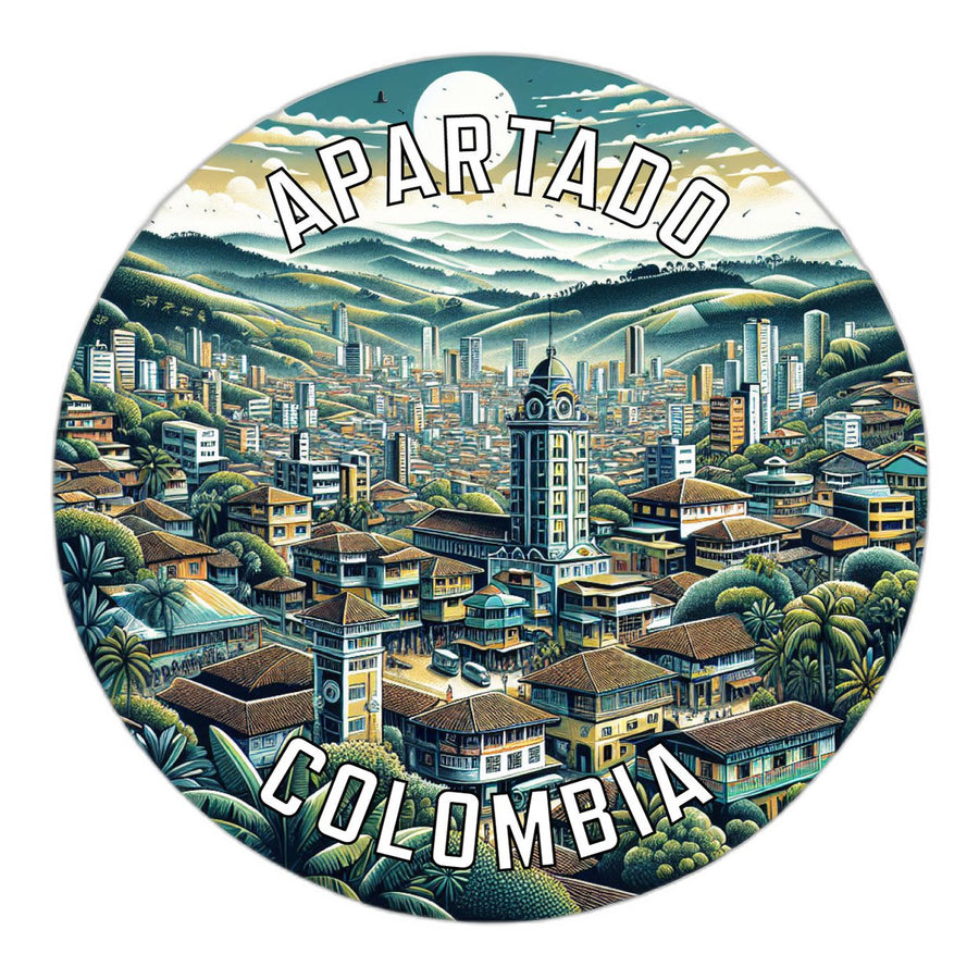 Apartado Colombia Souvenir Die Cut Flat Magnet Image 1