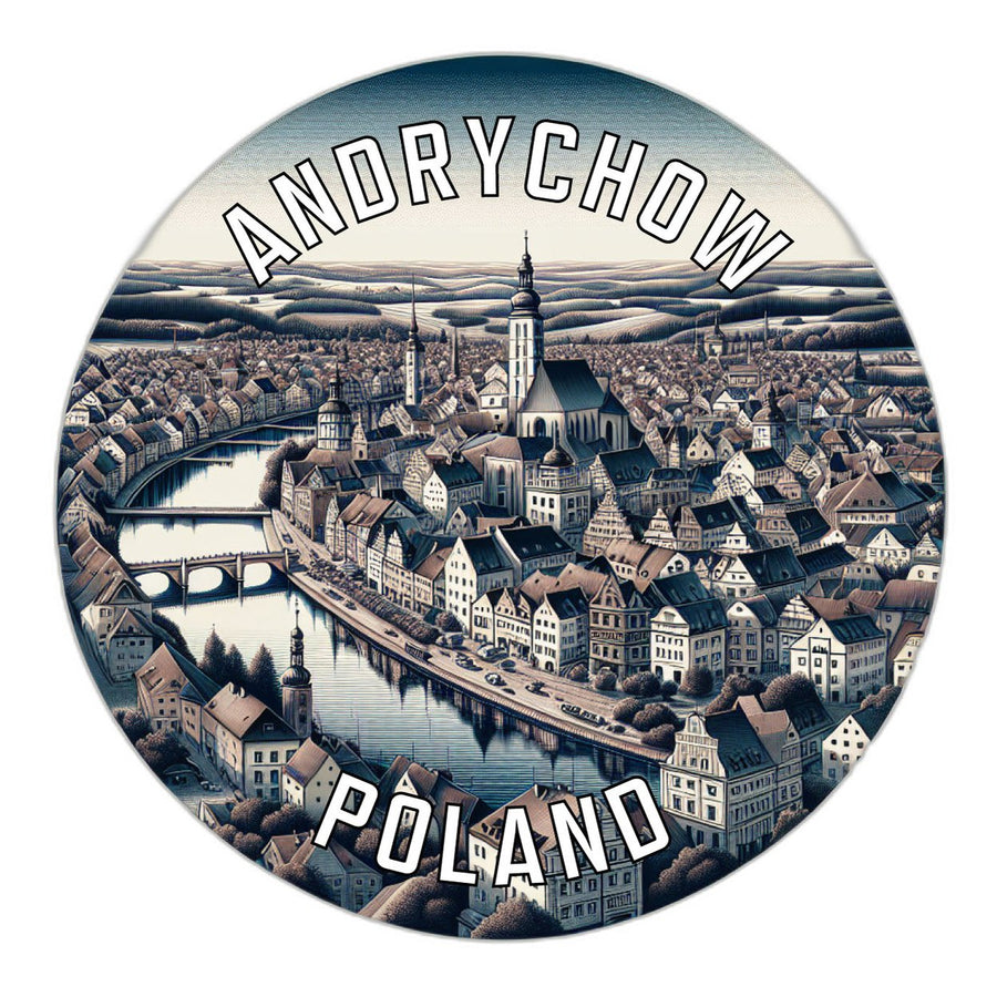 Andrychow Poland Souvenir Die Cut Flat Magnet Image 1