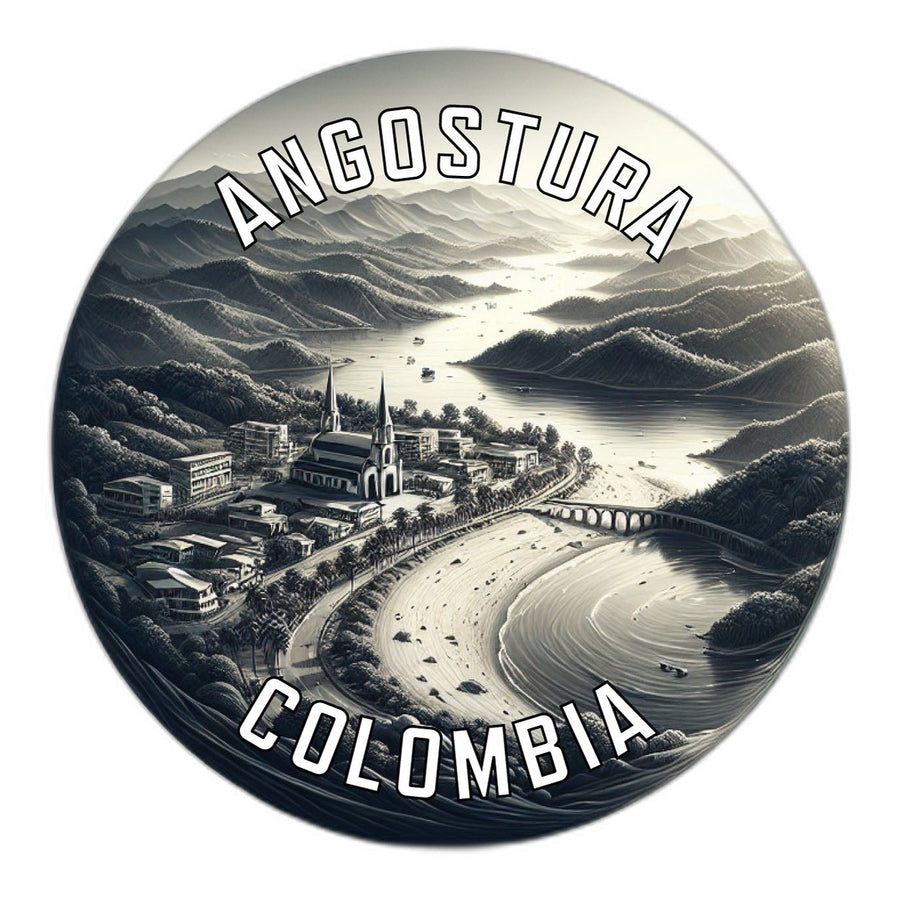 Angostura Colombia Souvenir Die Cut Flat Magnet Image 1