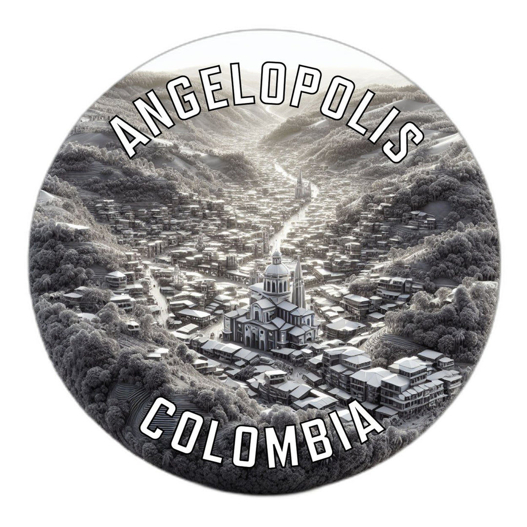 Angelopolis Colombia Souvenir Die Cut Flat Magnet Image 1