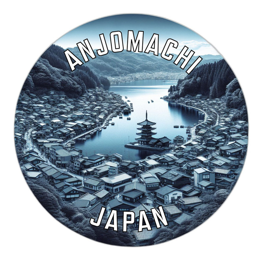 Anjomachi Japan Souvenir Die Cut Flat Magnet Image 1