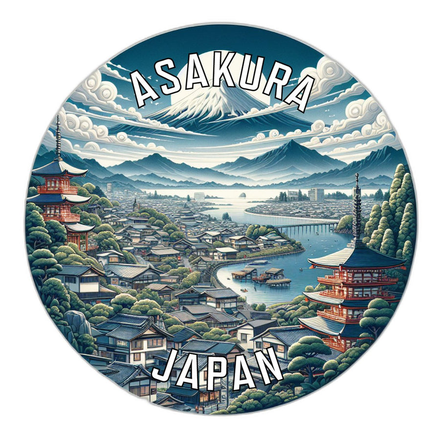 Asakura Japan Souvenir Die Cut Flat Magnet Image 1