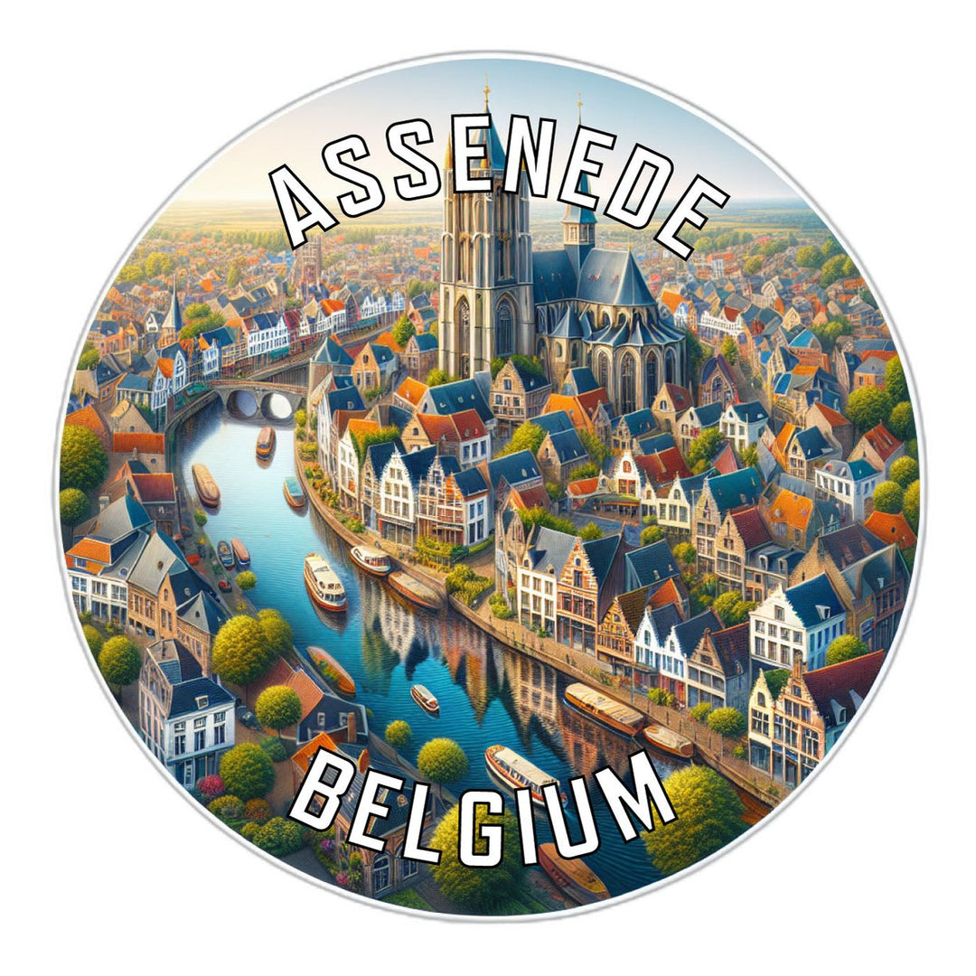 Assenede Belgium Souvenir Die Cut Flat Magnet Image 1