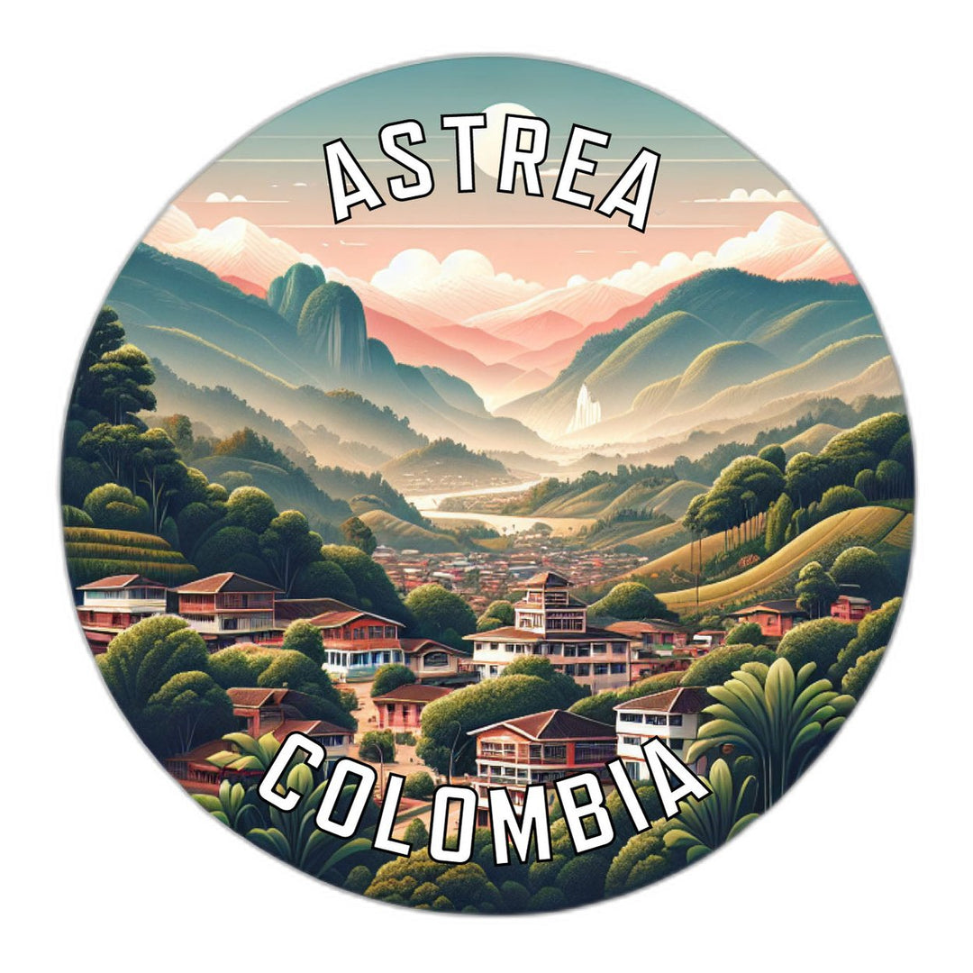 Astrea Colombia Souvenir Die Cut Flat Magnet Image 1