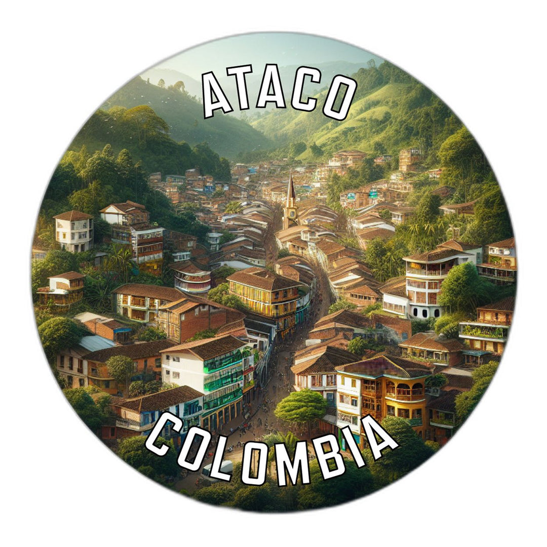 Ataco Colombia Souvenir Die Cut Flat Magnet Image 1