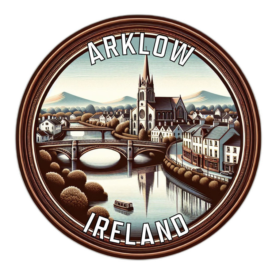 Arklow Ireland Souvenir Die Cut Flat Magnet Image 1