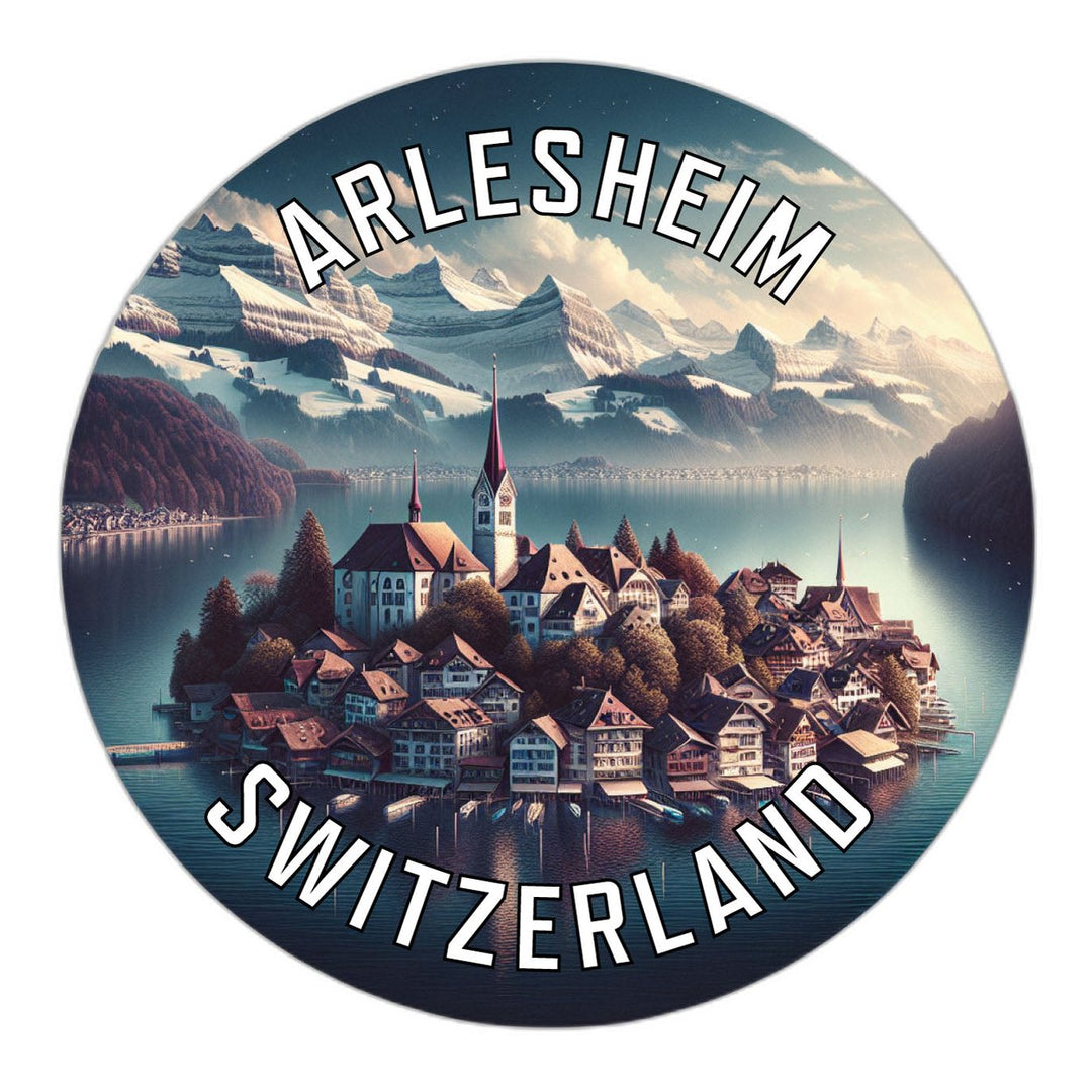 Arlesheim Switzerland Souvenir Die Cut Flat Magnet Image 1