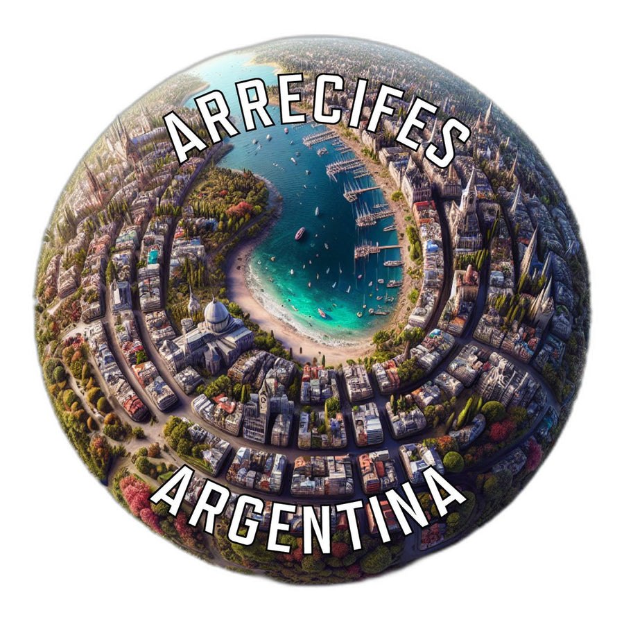 Arrecifes Argentina Souvenir Die Cut Flat Magnet Image 1