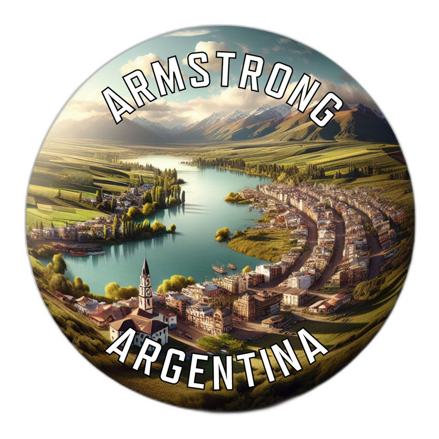 Armstrong Argentina Souvenir Die Cut Flat Magnet Image 1