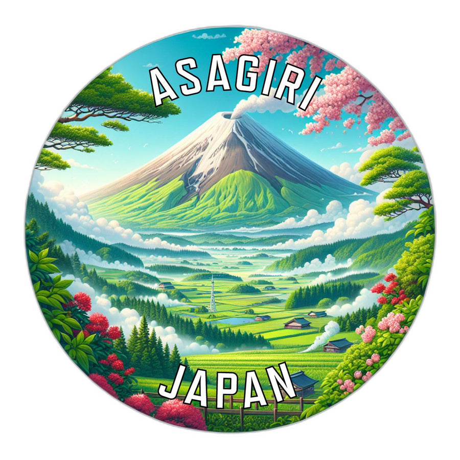 Asagiri Japan Souvenir Die Cut Flat Magnet Image 1