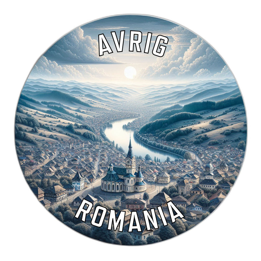 Avrig Romania Souvenir Die Cut Flat Magnet Image 1