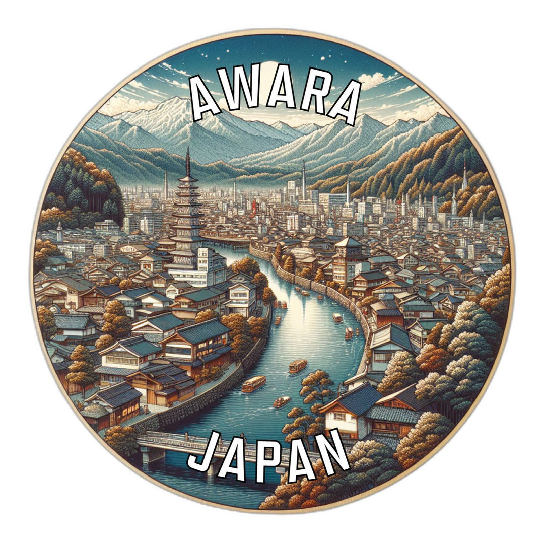 Awara Japan Souvenir Die Cut Flat Magnet Image 1