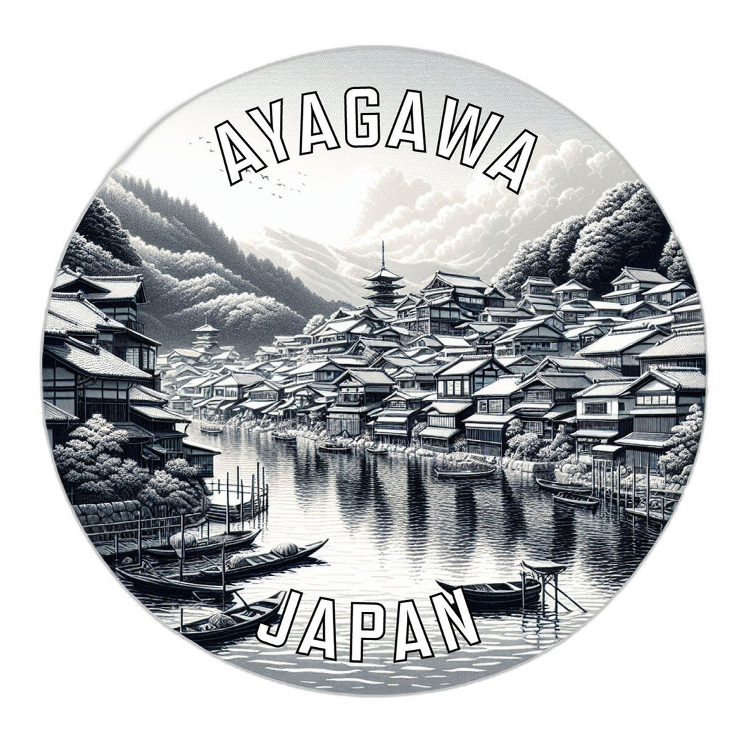 Ayagawa Japan Souvenir Die Cut Flat Magnet Image 1