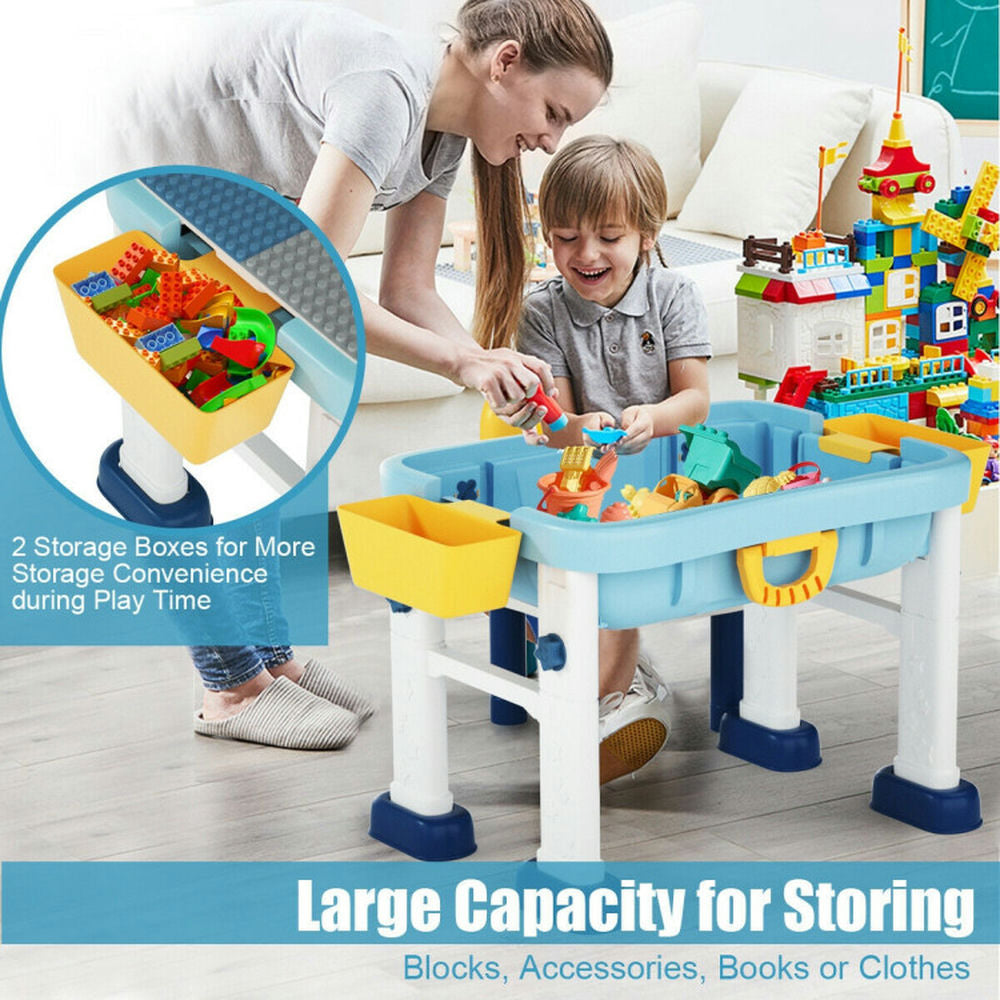 Hommoo 6-in-1 Kids Activity Table Set with Chair Small Folding Table for Arts and Crafts Snack Time Homeschooling Image 4