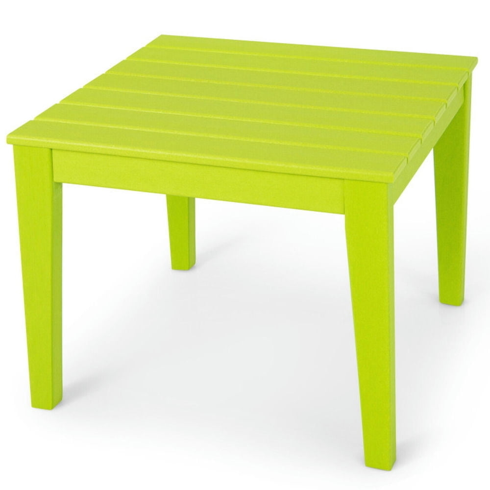 Hommoo 25.5 Inch Square Kids Activity Play Table-Green Small Folding Table for Arts and Crafts Snack Time Homeschooling Image 1