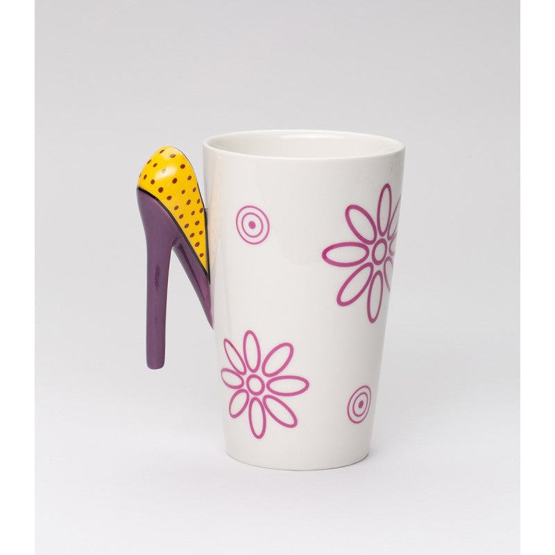 Ceramic Cat Mom Love Mug with High Heel Shoes Handle , Image 3