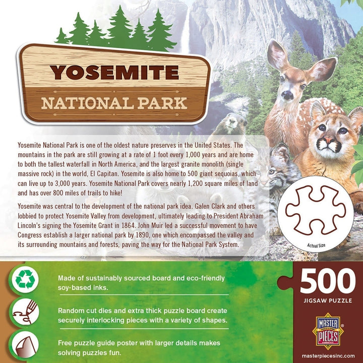 Yosemite National Park 500 Piece Jigsaw Puzzle Premium Quality Recycled Material Image 3