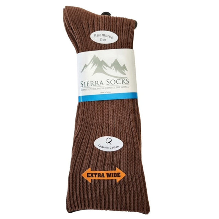 Organic Cotton Solid Color Crew Socks Image 6