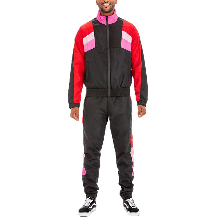 Original Throwback Colorblock Windbreaker Track Suit Jogger Image 4