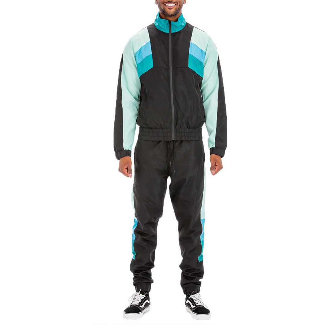 Original Throwback Colorblock Windbreaker Track Suit Jogger Image 6