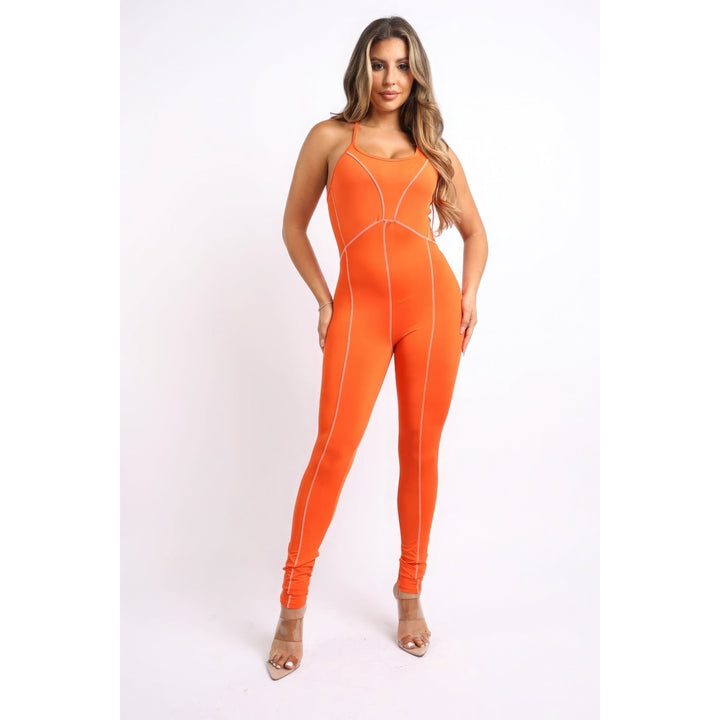 Overlock Line Jumpsuit Image 1