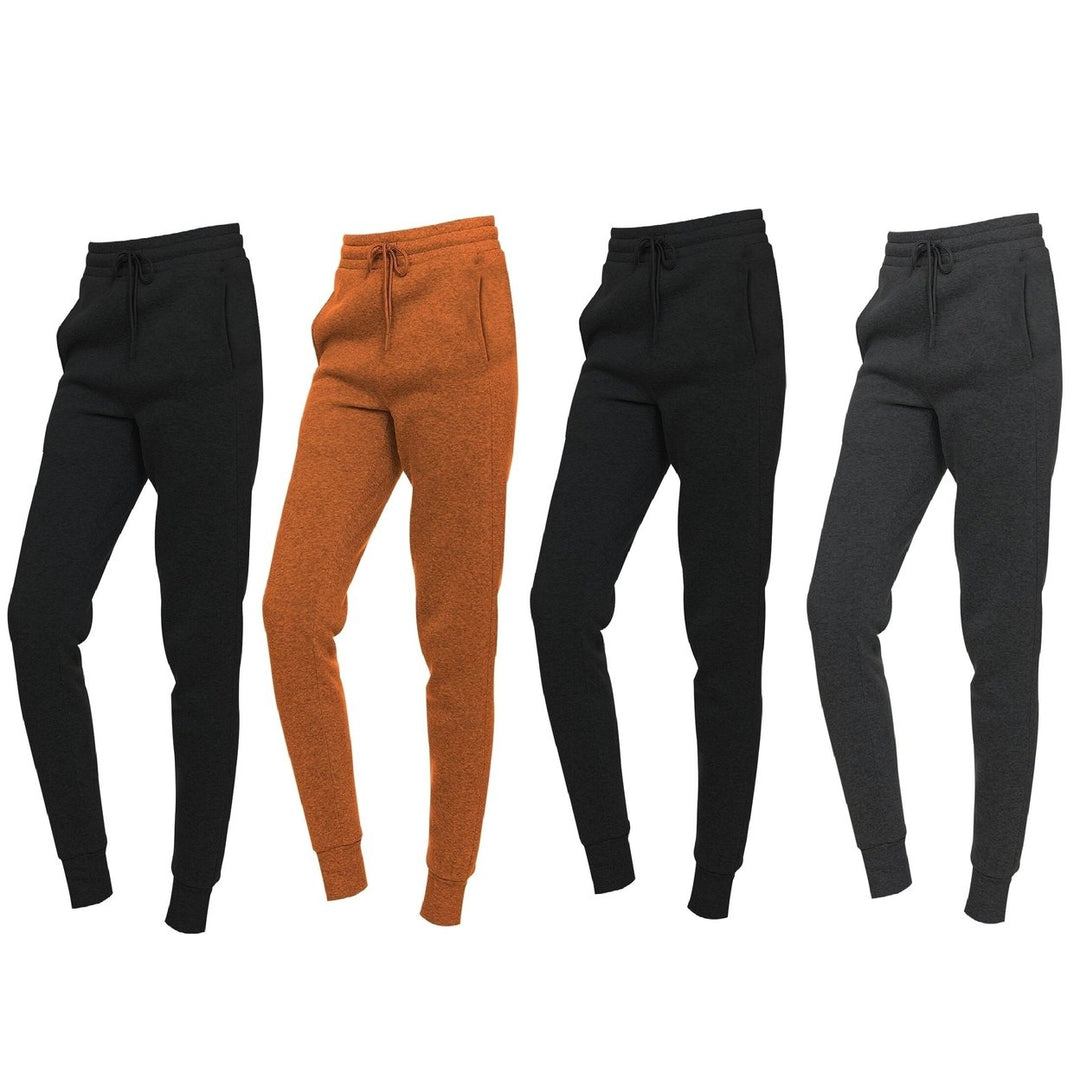 4-Piece Womens Ultra-Soft Winter Warm Cozy Comfy Fleece Lined Joggers Image 10