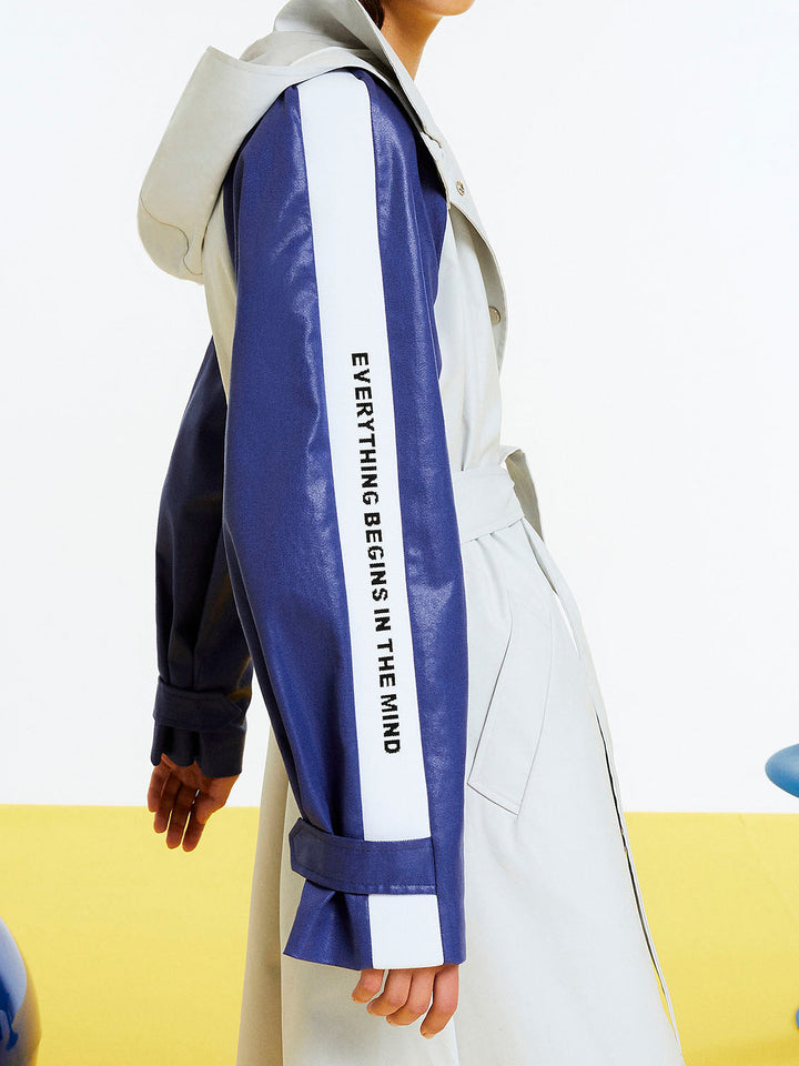 Printed Oversized Trench Image 4