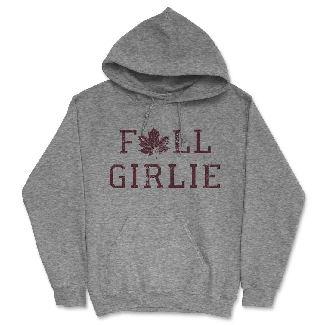 Fall Girlie Unisex Hoodie Funny Sarcastic Fall Season Lover Graphic Hooded Sweatshirt Image 1