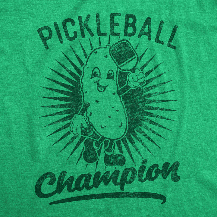 Mens Funny T Shirts Pickleball Champion Sarcastic Pickleball Lovers Graphic Novelty Tee For Men Image 2