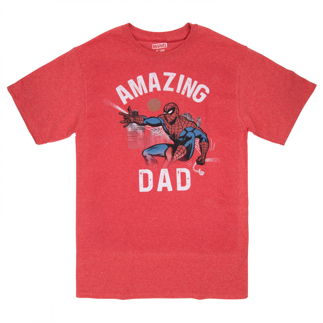 Spider-Man Amazing Dad Mens T-Shirt Image 1