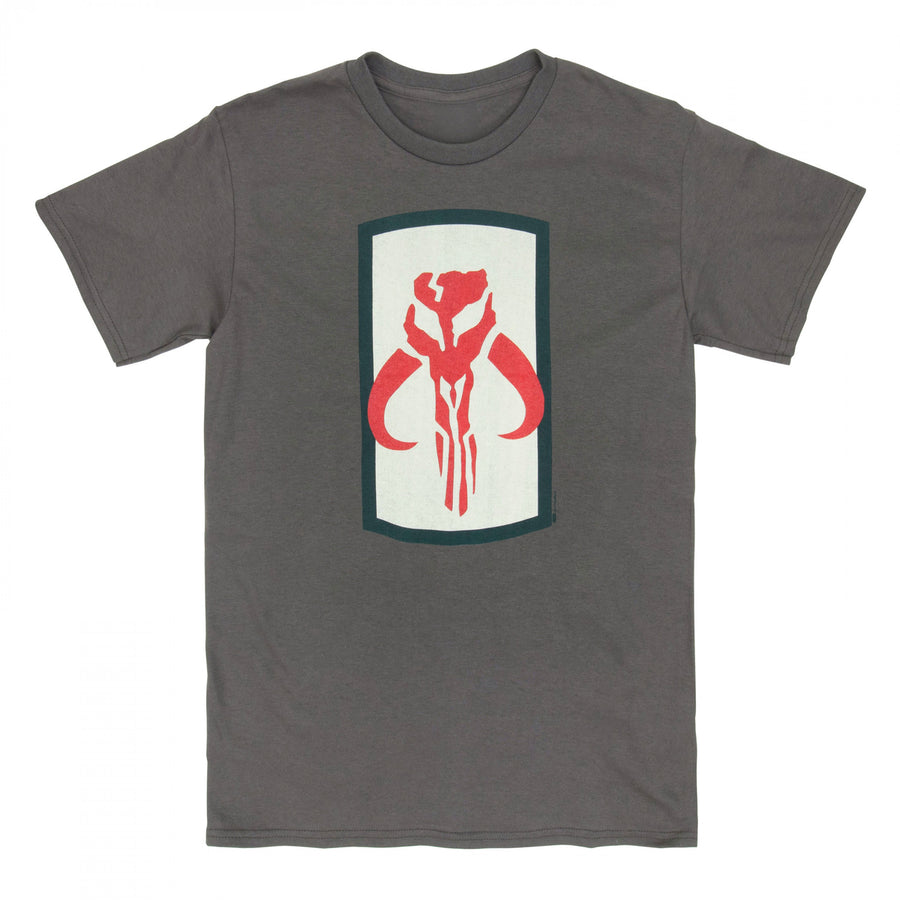 Star Wars Mandalorian Mythosaur Skull Logo T-Shirt Image 1